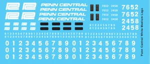 N Scale - Penn Central Locomotive Medium White Logo - Picture 1 of 2