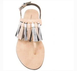 NWOBox  REBECCA MINKOFF TASSEL LEATHER  SANDALS 7.5 M - Bild 1 von 4