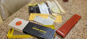 VTG 1959 Pickett 12" Metal Slide Rule Model N 1010-ES Trig, Leather Case,PAPERS - Picture 1 of 9