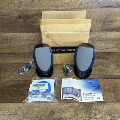 Harman Kardon Wired Desktop Speakers Multimedia HK206 Vintage-New - Image 1 of 4