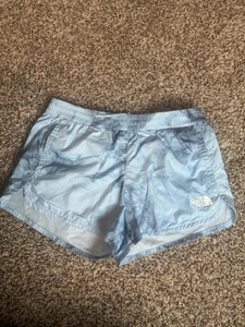 Women's North Face L Windwall Standard Fit Hydrenaline Mesh Lined Blue Shorts - Picture 1 of 7
