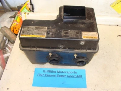 1997 Polaris Indy Super Sport 488 F/C Fuji breather airbox carb boots air box - Image 1 of 4