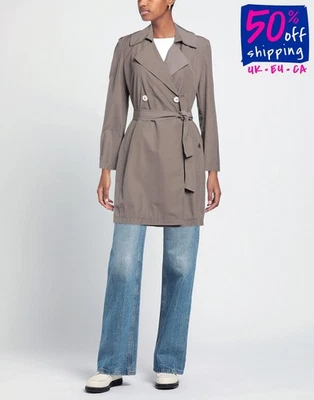 RRP€522 T-JACKET BY TONELLO Techno Fabric Trench Coat Size M Storm Flap Belted - Image 1 of 4