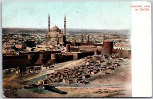 Postcard Egypt c1910s General View of Cairo Islamic Architecture Mosque - Bild 1 von 2