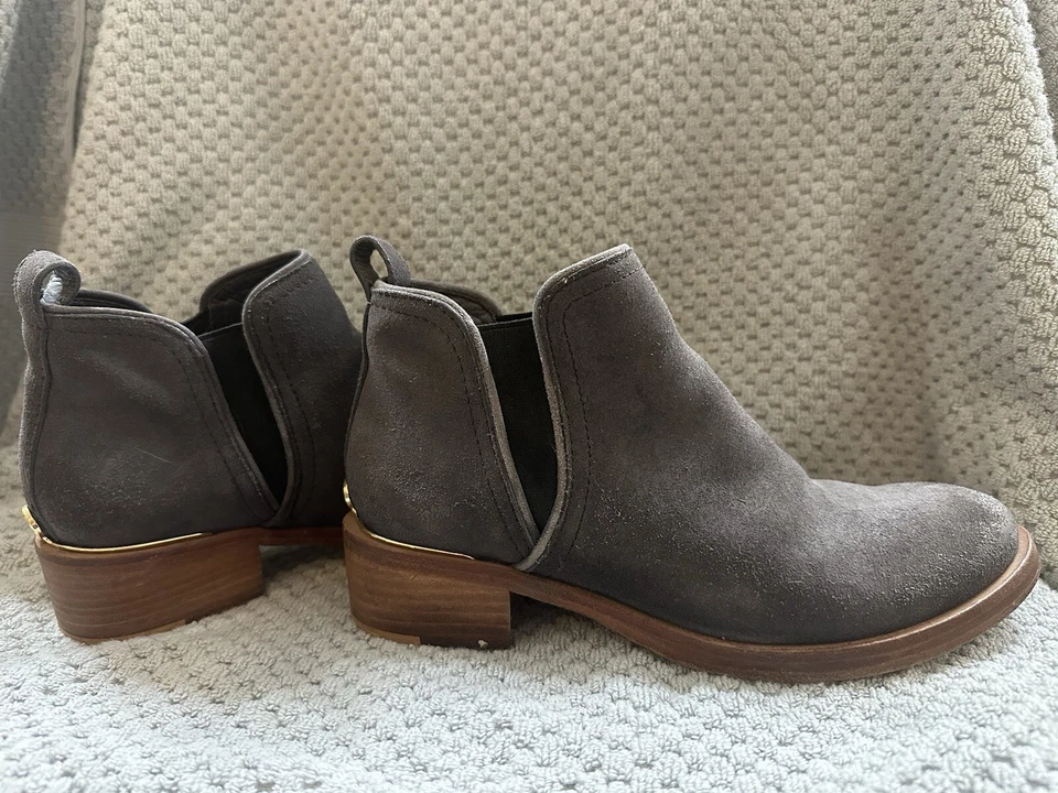 Botines de gamuza para mujer Tory Burch - gris púrpura talla 7 Foto 1 de 4