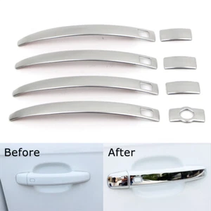 For Audi Q5 A4 B8 S4 A5 A1 Q3 S5 Door Handle Cover Stainless Steel Bezel Trim - Picture 1 of 11