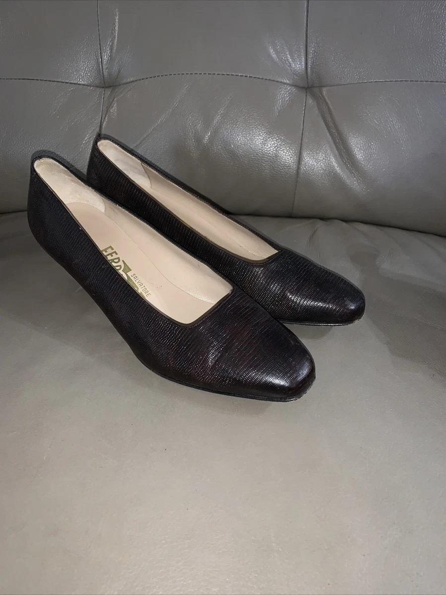 Salvatore Ferragamo Brown 1990s Vintage Shoes for Women | eBay