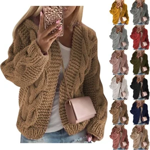Women's Fashion Casual Knit Cardigan Sweater - Picture 1 of 48