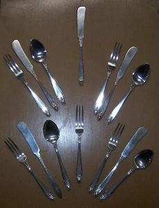 Neusilber "Prelude" Cocktail Set, Messer, Gabeln & Löffel - Bild 1 von 6