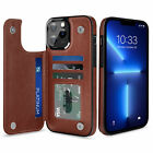 iPhone 13/12 / 11 /  Men Wallet Case Cover Leather Magnetic Kickstand for Apple 