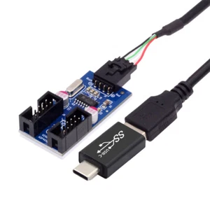Chenyang USB 3.1 Type-C USB-C to USB 2.0 Type-A to 9pin Motherboard Adapter - Picture 1 of 1