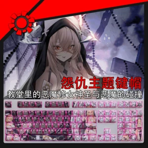 Games Azur Lane Transparent Keycap Set PBT for Cherry MX Mechanical Keyboard 108 - Picture 1 of 7