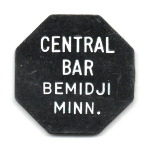 CENTRAL BAR • GOOD FOR 5¢ IN TRADE • BEMIDJI, MINNESOTA, MN. • TC-100230 - Picture 1 of 2