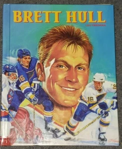 BRETT HULL HOCKEY LEGENDS HARDCOVER BOOK VINTAGE CHILDREN'S BOOK - Picture 1 of 2