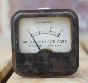 Vintage Panel Meter Model Rectifier Corp. Ammeter Brooklyn NY - Picture 1 of 5
