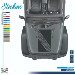 1 Pellicola antiriflesso impronta ruota cofano compatibile WRANGLER JK WC33 - Picture 1 of 1