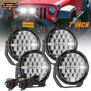 AUXBEAM 4pcs 7" LED Work Light Offroad Driving Fog Lamp Spot Beam Pods Truck SUV - Picture 1 of 12