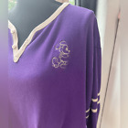 Disney World Rare thermal pullover v neck shirt. Purple.