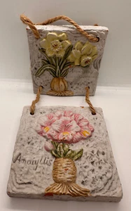 Victorias Garden Floral Indoor Outdoor Decorative Wall Hanging Plaque - Picture 1 of 4