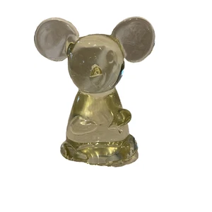 Vintage Glas Kunst Briefbeschwerer Koala klar 4 Zoll hoch - Bild 1 von 9