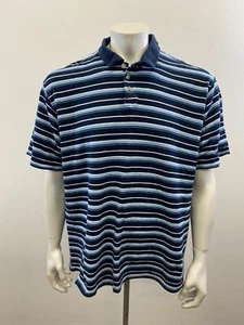 Columbia XCO Herren Poloshirt blau gestreift Gr. XXL Kurzarm Baumwolle - Bild 1 von 4