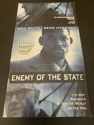 Enemy Of State VHS VCR Video Tape Used Movie Will Smith Gene Hackman - Image 1 of 4