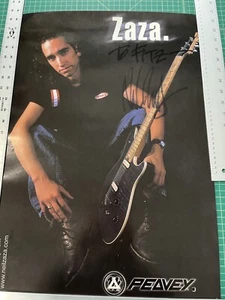 Neil Zaza Vintage Peavy Wolfgang EVH Guitars Signed Poster And Signed Promo CD - Picture 1 of 18