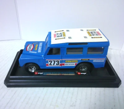 Burago Land Rover Paris Dakar 1:25 Die Cast SUV Texaco SIN caja Foto 1 de 4