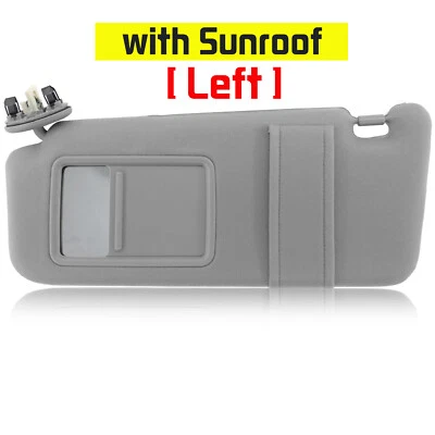 For Toyota Camry 2007-11 Left Driver Side Sun Visor WITH Sunroof Clip Shade Foto 1 de 4