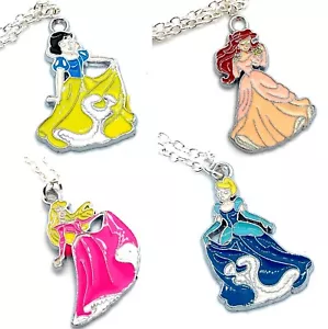 Fairy Tale Princess Snow White Aurora Charm Necklace Kitsch Kawaii Cute - Picture 1 of 5