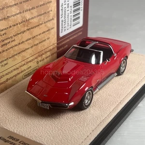 Sello escala 1/43 STM690003 1969 Chevrolet Corvette L88 cupé techo en T rojo Monza - Imagen 1 de 2