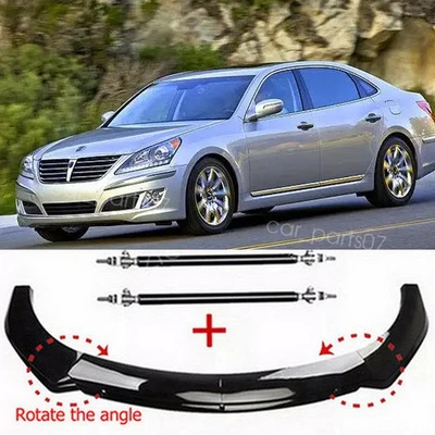 For 2014 Hyundai Equus Car Front Bumper Lip Spoiler With /Strut /Rods - Изображение 1 из 4