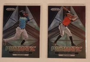 2023 Panini Prizm Jackson Holliday Jackson Chourio Prizmatic Lot - Bild 1 von 2