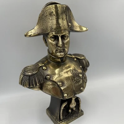 Antique French Bronze Bust Napoleon Bonaparte signed A. Jourdan France Art - Image 1 of 4