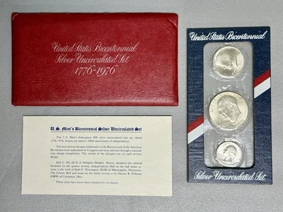 1776-1976 ~ Bicentennial Silver Uncirculated U.S. Mint Set ~ Red Envelope - Image 1 of 4