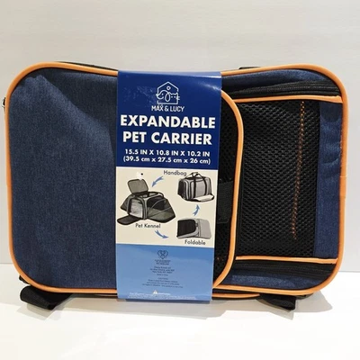 Transportador de mascotas expandible aprobado por la mayoría de las aerolíneas transportador de mascotas expandible pequeño mediano Foto 1 de 4