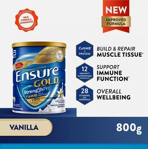 (ORIGINAL PRODUCT) 6 Cans 800g Abbott Ensure Gold Milk Powder Vanilla Flavour US - Picture 1 of 7
