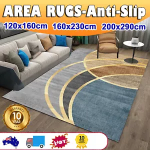MODERN FLOOR CARPET MAT RUG AREA CARPET LARGE SOFT LIVING ROOM BEDROOM ANTI-SLIP - Picture 1 of 24