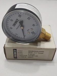 TRERICE  52-2709 pressure gauge 0-30 PSI 2- 1/2"  - Picture 1 of 3