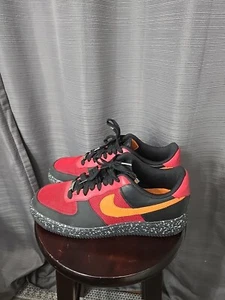2008 Vintage Nike Air Force 1 Premium rot mandarin orange schwarz Splat 315180-681 12 - Bild 1 von 9