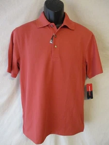Grand Slam Performance Polyester Size S Solid Mineral Red 15 UPF Polo SR$45 NEW - Picture 1 of 3