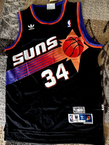 Charles Barkley #34 Jersey Phoenix Suns Adult Sizes Black Cover