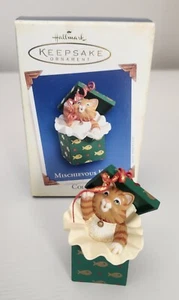 Hallmark Keepsake Ornament 2005 Cat in the Box séptimo en la serie Traviesous Kittens - Imagen 1 de 11