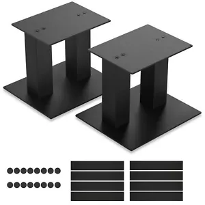Universal Speaker Stands 1 Pair, Desktop Metal Monitor Audio Speaker - Picture 1 of 5