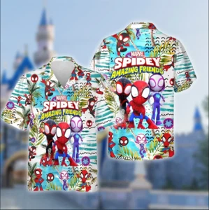 Spidey and His Amazing Friends 3D HAWAII SHIRT Halloween Gift Best Price - Picture 1 of 3