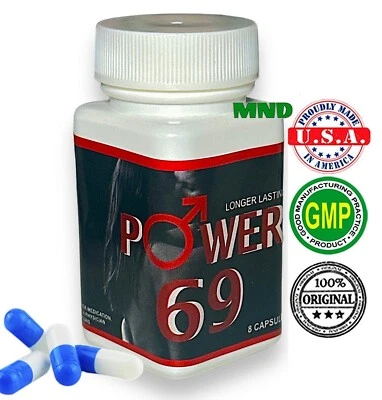 POWER 69 GROW MEN SUPLEMENTO DE AGRANDAMIENTO NATURAL PÍLDORAS DE RESISTENCIA MÁS DURAS Foto 1 de 2