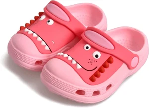 Toddler Little Kids Clogs Boys Girls Dinosaur Water Pool Beach Garden Sandals - Picture 1 of 12
