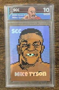 Mike Tyson ACEO Custom art card Punch out, 8 bit graded 10 scc - Picture 1 of 2