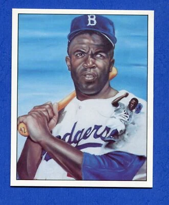 1986 TCMA Baseball Card JACKIE ROBINSON Brooklyn Dodgers - 0989 - Image 1 of 2