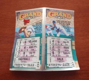 Boletos de lotería instantáneos usados con tema de béisbol de Illinois - Imagen 1 de 1